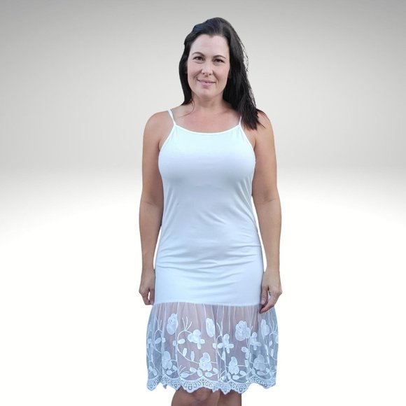 Stop and Smell the Roses Off White Lace Dress Extender - Picture 3 of 12